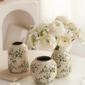 Handmade Vintage Crackle Glaze Ceramic Vase