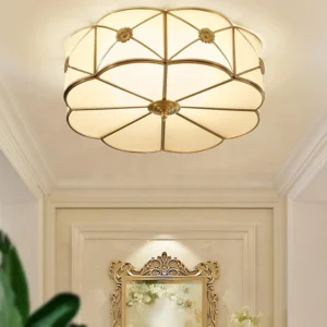 Mid-Century Modern 3-Light Flush Mount Ceiling Light