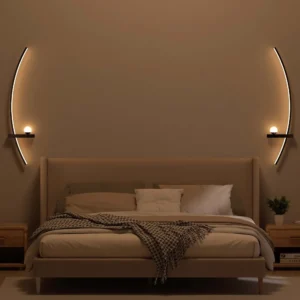 2pcs Arched Metal Adjustable LED Wall Sconce